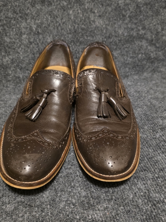 Other - NOAK Men's Brown Leather Tassel Loafers Brogue Dress Shoes Size 10